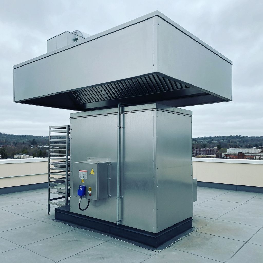 Rooftop Exhaust Fan after cleaning