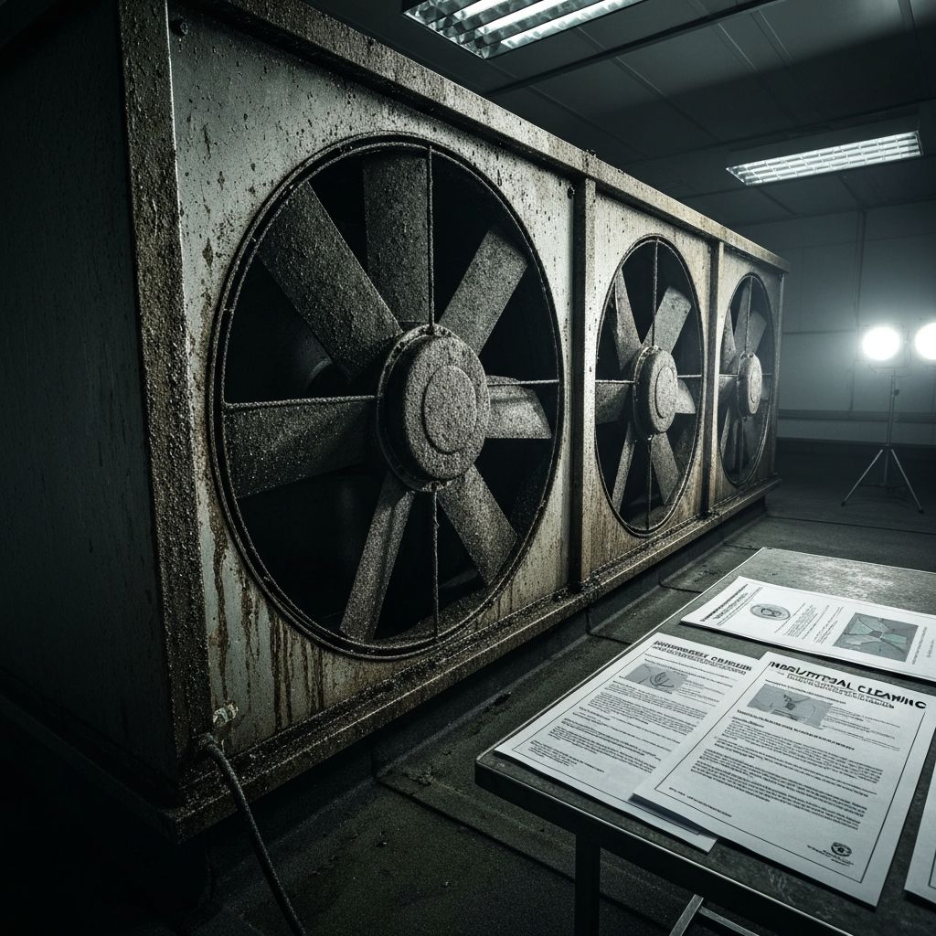 Rooftop Exhaust Fan before cleaning